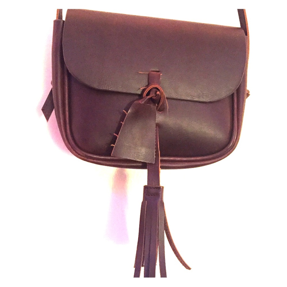 Garage mini faux leather shoulder bag